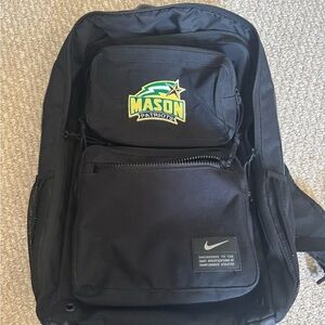 Nike Air Max Utility Black Backpack with George Mason university